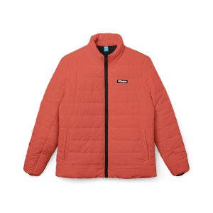 Coral Red – Women’s Puffer Jacket (AOP)