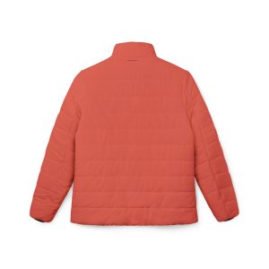 Coral Red – Women’s Puffer Jacket (AOP)