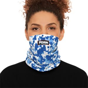 Blue camo, lightweight neck gator. – Style #1