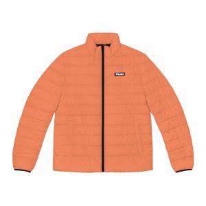 Sunset Ember – Men’s Puffer Jacket (AOP)