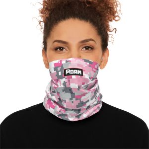 Pink camo, lightweight neck gator. – Style #2