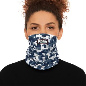 Blue camo, lightweight neck gator. – Style #2